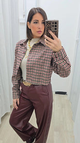 Camicia Crop Quadretti